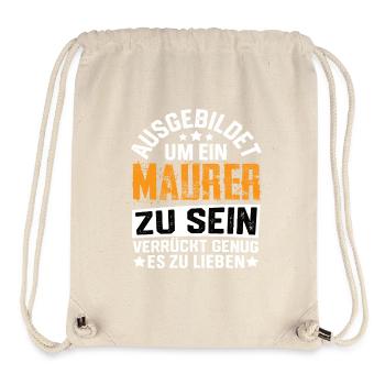 Mason, Building Construction, Master Mason, Mason's Hammer - Stanley/Stella Recycled Gym Bag - natural - Front