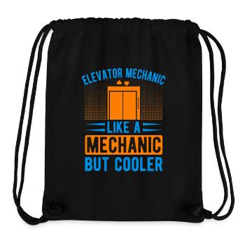 Elevator Mechanic Like a Mechanic But Cooler - Stanley/Stella Recycled Gym Bag - black - Front