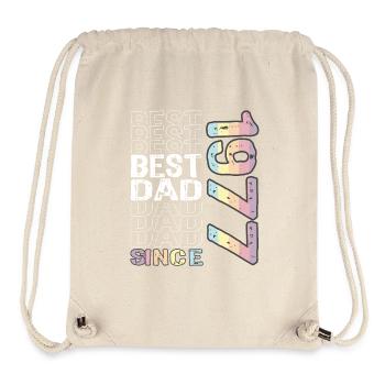 Bester Papa der Welt seit 1977 Vatertag - Stanley/Stella recycelter Gym Bag - Naturweiß - Vorne