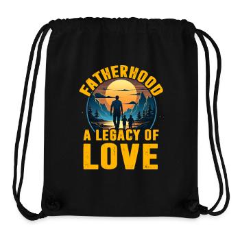 Vaterschaft als Vermächtnis der Liebe - Stanley/Stella recycelter Gym Bag - Schwarz - Vorne