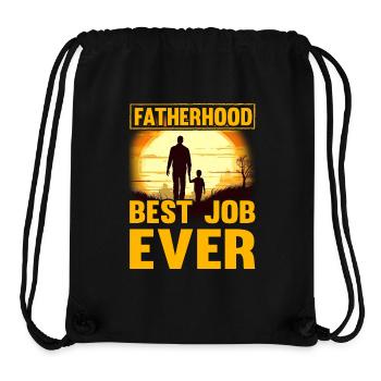 Vaterschaft bester Job aller Zeiten - Stanley/Stella recycelter Gym Bag - Schwarz - Vorne