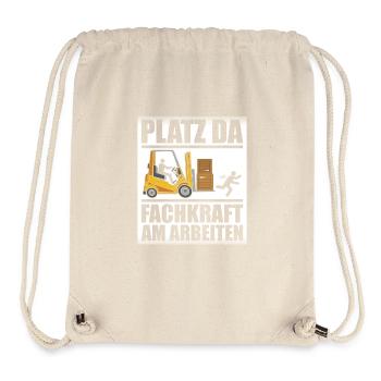 Gabelstaplerfahrer Lagerlogistik Lagerist - Stanley/Stella recycelter Gym Bag - Naturweiß - Vorne