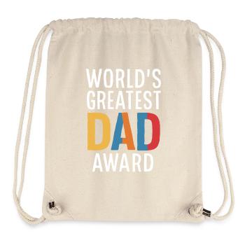 Prix du plus grand papa au monde - Sac à cordon recyclé Stanley/Stella - blanc naturel - Devant