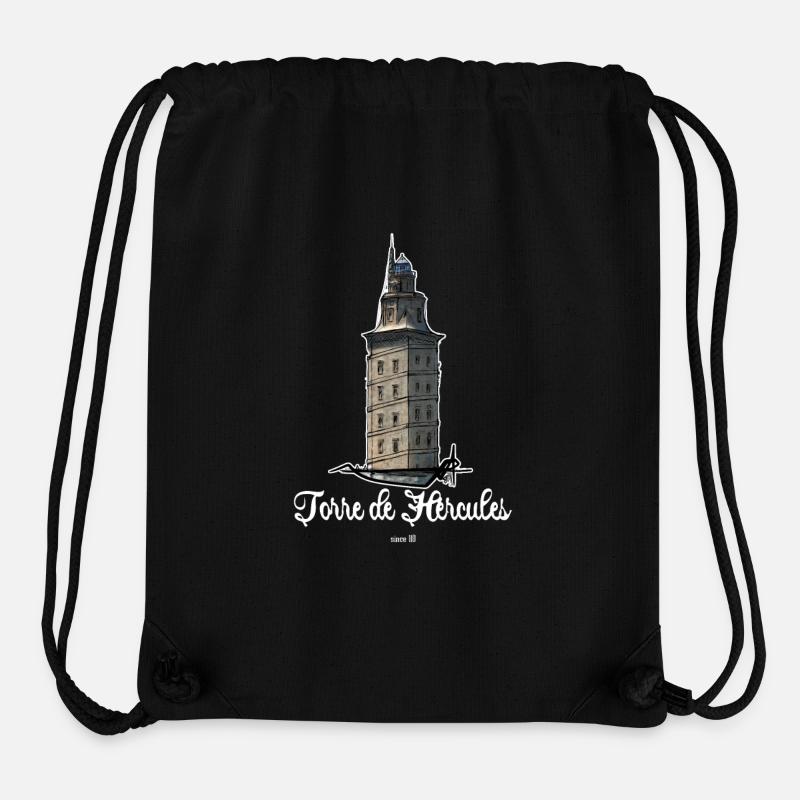Torre de Hércules Lighthouse - Stanley/Stella Recycled Gym Bag - black