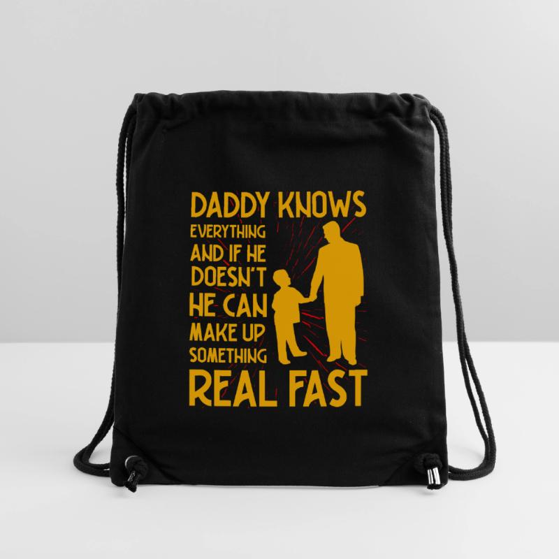 Daddy knows everything Stanley/Stella Recycled Gym Bag