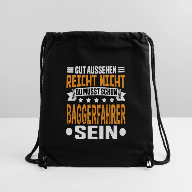 Baggerfahrer Bagger Tiefbau Baugeräteführer Spruch Stanley/Stella recycelter Gym Bag