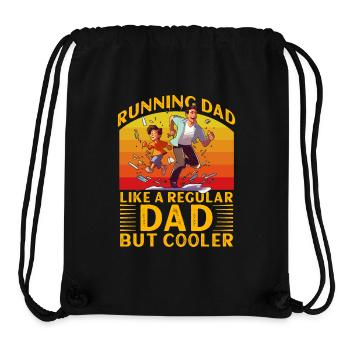 Running Dad like a regular Dad but cooler - Stanley/Stella Recycled Gym Bag - black - Front
