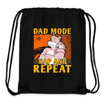 Mode papa : Sieste et répétition - Sac à cordon recyclé Stanley/Stella - noir - Devant