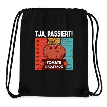 Witziges Fahndungsfoto Tomate Passiert Gärtner - Stanley/Stella recycelter Gym Bag - Schwarz - Vorne