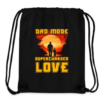 Mode papa Amour suralimenté - Sac à cordon recyclé Stanley/Stella - noir - Devant