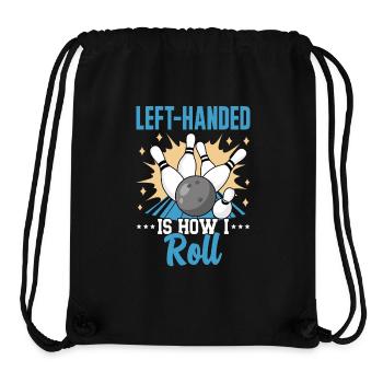 Bowling Linkshänder Linkshändiger Kegler - Stanley/Stella recycelter Gym Bag - Schwarz - Vorne