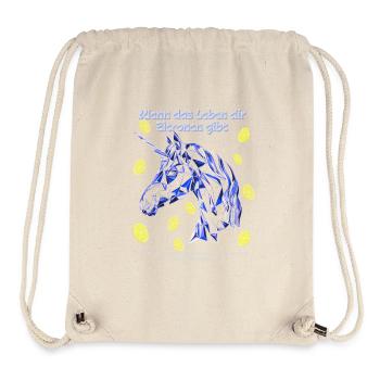 Lemon Unicorn - Stanley/Stella Recycled Gym Bag - natural - Front
