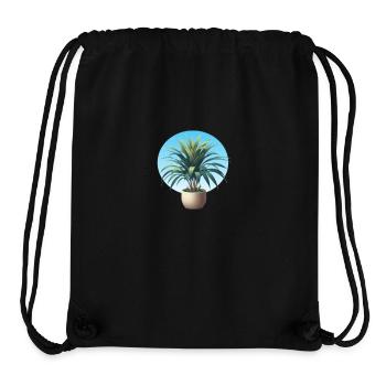 Dracaena plant in pot - Stanley/Stella Recycled Gym Bag - black - Front