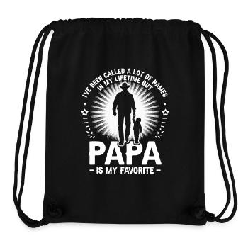 Papa Father Son I've Been Called A Lot Of Names - Stanley/Stella Recycled Gym Bag - black - Front