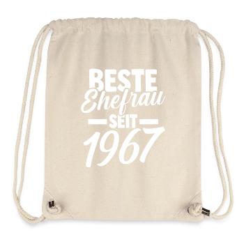 Valentinstag Beste Ehefrau Seit 1967 - Stanley/Stella recycelter Gym Bag - Naturweiß - Vorne