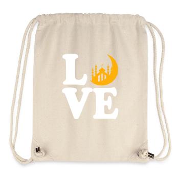 Muslim Islam Moslem Muslima Eid Mubarak - Stanley/Stella recycelter Gym Bag - Naturweiß - Vorne