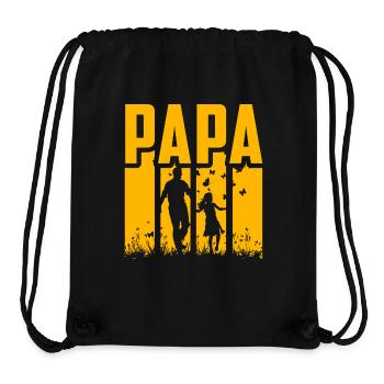 Papa - Stanley/Stella Recycled Gym Bag - black - Front