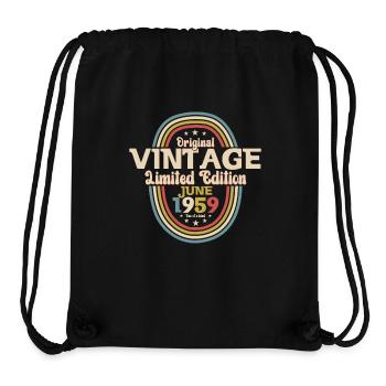 Original June 1959 Born 1959 65th Birthday 59 - Stanley/Stella Recycled Gym Bag - black - Front