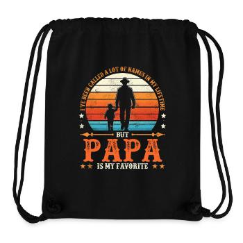 Papa Vater Sohn I've Been Called A Lot Of Names - Stanley/Stella recycelter Gym Bag - Schwarz - Vorne