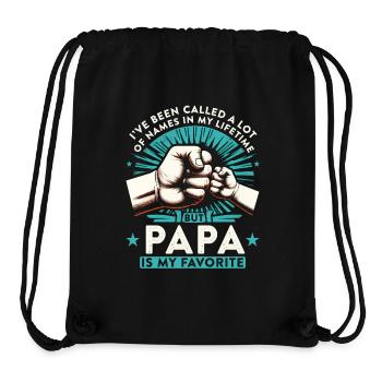 Papa Vater Sohn I've Been Called A Lot Of Names - Stanley/Stella recycelter Gym Bag - Schwarz - Vorne