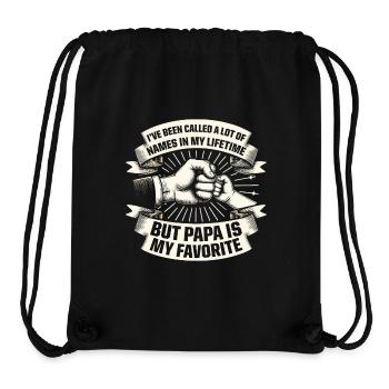 Papa Vater Sohn Geschenkidee Called A Lot Of Names - Stanley/Stella recycelter Gym Bag - Schwarz - Vorne