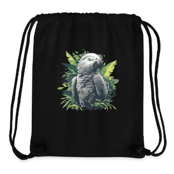 Graupapageien Graupapagei - Stanley/Stella recycelter Gym Bag - Schwarz - Vorne