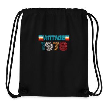 1978 Birthday Vintage - Stanley/Stella Recycled Gym Bag - black - Front