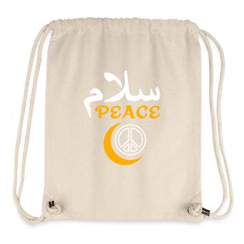 Muslim Frieden - Stanley/Stella recycelter Gym Bag - Naturweiß - Vorne