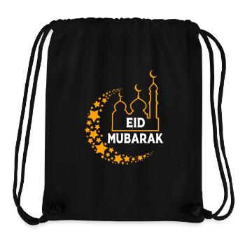 Muslim Islam Moslem Muslima Eid Mubarak - Stanley/Stella recycelter Gym Bag - Schwarz - Vorne