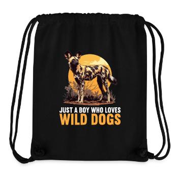 Wildhunde Wildhund - Stanley/Stella recycelter Gym Bag - Schwarz - Vorne