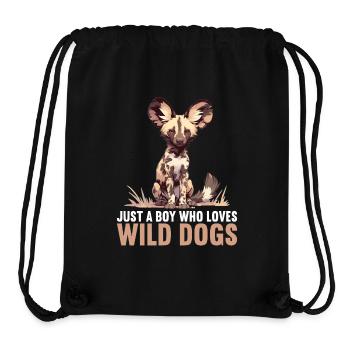 Wildhunde Wildhund - Stanley/Stella recycelter Gym Bag - Schwarz - Vorne