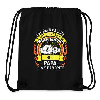 Papa Vater Sohn Geschenkidee Called A Lot Of Names - Stanley/Stella recycelter Gym Bag - Schwarz - Vorne