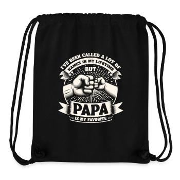 Papa Vater Sohn Geschenkidee Called A Lot Of Names - Stanley/Stella recycelter Gym Bag - Schwarz - Vorne