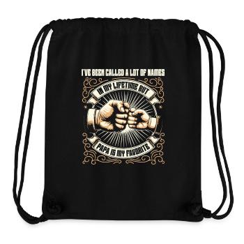 Papa Vater Sohn Geschenkidee Called A Lot Of Names - Stanley/Stella recycelter Gym Bag - Schwarz - Vorne