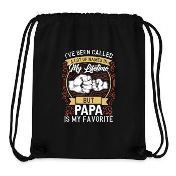 Papa Vater Sohn Geschenkidee Called A Lot Of Names - Stanley/Stella recycelter Gym Bag - Schwarz - Vorne