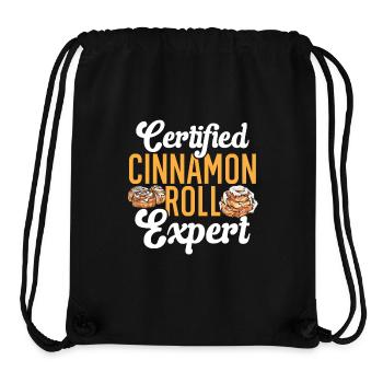 Cinnamon roll - Stanley/Stella Recycled Gym Bag - black - Front