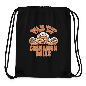 Cinnamon roll - Stanley/Stella Recycled Gym Bag - black - Front