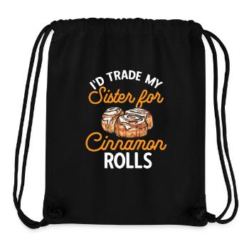 Cinnamon roll - Stanley/Stella Recycled Gym Bag - black - Front