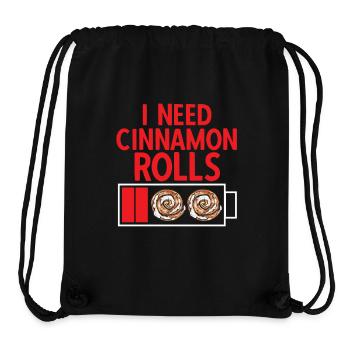 Cinnamon roll - Stanley/Stella Recycled Gym Bag - black - Front