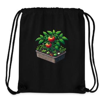 Tomato plant in pot - Stanley/Stella Recycled Gym Bag - black - Front