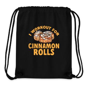Cinnamon roll - Stanley/Stella Recycled Gym Bag - black - Front