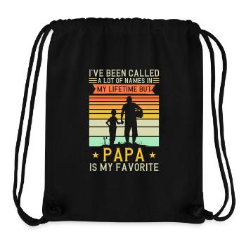 Papa Vater Sohn Geschenkidee Called A Lot Of Names - Stanley/Stella recycelter Gym Bag - Schwarz - Vorne