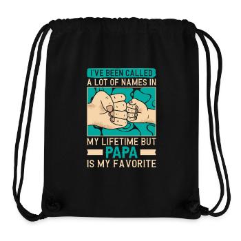 Papa Vater Sohn Geschenkidee Called A Lot Of Names - Stanley/Stella recycelter Gym Bag - Schwarz - Vorne