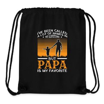 Papa Vater Sohn Geschenkidee Called A Lot Of Names - Stanley/Stella recycelter Gym Bag - Schwarz - Vorne