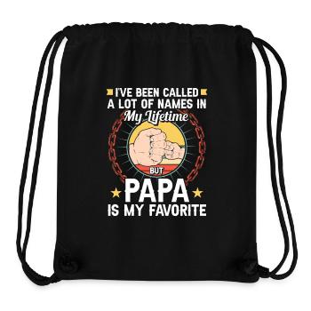 Papa Vater Sohn Geschenkidee Called A Lot Of Names - Stanley/Stella recycelter Gym Bag - Schwarz - Vorne