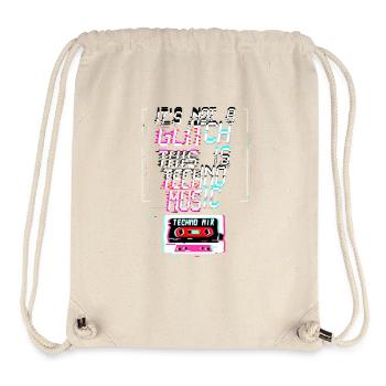 Backprint: Hardcore Rave Music 90s EDM DJ Rave - Stanley/Stella Recycled Gym Bag - natural - Front