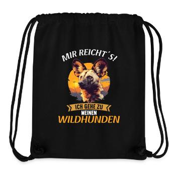 Wildhunde Wildhund - Stanley/Stella recycelter Gym Bag - Schwarz - Vorne