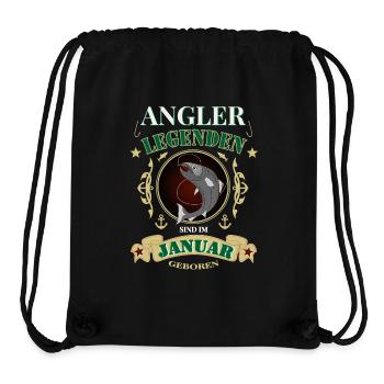 Angler Januar Legenden - Stanley/Stella recycelter Gym Bag - Schwarz - Vorne