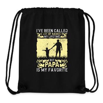 Papa Vater Sohn Geschenkidee Called A Lot Of Names - Stanley/Stella recycelter Gym Bag - Schwarz - Vorne