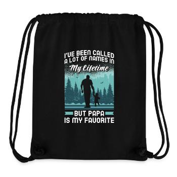 Papa Vater Sohn Geschenkidee Called A Lot Of Names - Stanley/Stella recycelter Gym Bag - Schwarz - Vorne